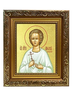 Икона "Артемий Веркольский", св. прав., с золочением поталью, 09А9-УЛ Икона "Артемий Веркольский", св. прав., с золочением поталью, 09А9-УЛ