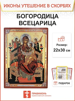 Именная икона Всецарица Божия Матерь 054 22х30, царская