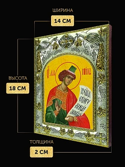Икона Даниил Пророк в ризе, 18х14 см