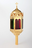 Фонарь пасхальный 1-главый большой золочение
