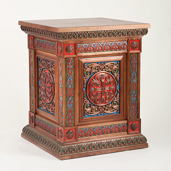 Жертвенник №491 0.8х0.8 тябловый с прорисовкой эмалью