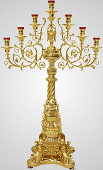 Семисвечник запрестольный №10 золочение
