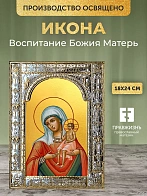 Икона Воспитание Божия Матерь в ризе, 18x24 см