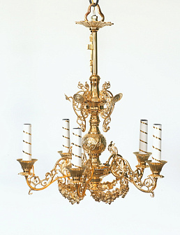 Паникадило 1 ярус 5 свечей золочение (2-15)