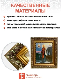 Икона Божьей Матери Боголюбская, широкая рамка 19,5х22,5х2 см 1182 Икона Божьей Матери Боголюбская, широкая рамка 19,5х22,5х2 см 1182