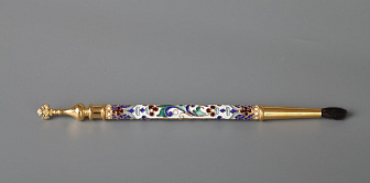 Стручец филигрань, эмаль / золочение
