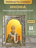 Икона Ианнуарий Беневентский в ризе, 18x24 см