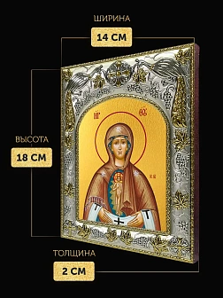 Икона Албазинская Божия Матерь в ризе, 18х14 см Икона Албазинская Божия Матерь в ризе, 18х14 см