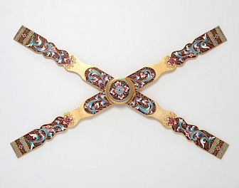 Звездица с глазком / под дискос ф280мм / филигрань, эмаль, роспись / золочение