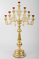 Семисвечник запрестольный №8 золочение Семисвечник запрестольный №8 золочение