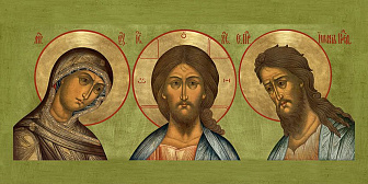 Икона Тройник Деисус Икона Тройник Деисус