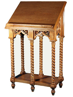 Аналой ''Греческий двойной'' выносной с витыми ножками, резной