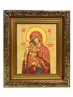 Икона складень Божией Матери Киккская и Ангел Хранитель 19х22х7 см 1120