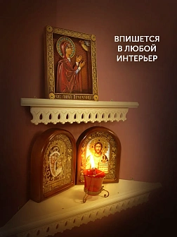 Икона Святая Анна Пророчица, резная из дерева Икона Святая Анна Пророчица, резная из дерева