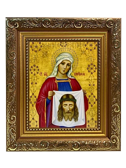 Икона складень Вероника Виринея мученица и Ангел Хранитель 19х22х7 см 045 045