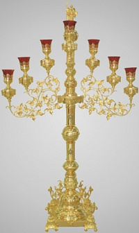 Семисвечник запрестольный №3 золочение