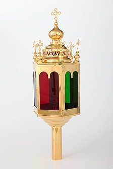 Фонарь пасхальный 7-главый золоченый