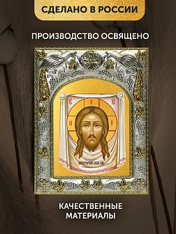 Икона Спас Нерукотворный в ризе, 18х14 см
