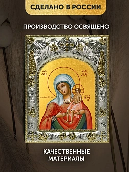 Икона Воспитание Божия Матерь в ризе, 18х14 см