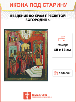 Икона Введение во храм Пресвятой Богородицы