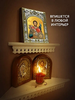 Икона Александр Невский в ризе, 18х14 см