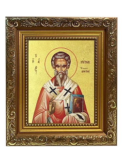 Икона "Мирон", свт., еп. Критский, с золочением поталью, 09М4-УЛ