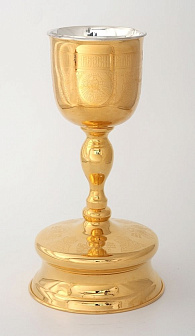 Потир 1.5л латунь / золочение / , серебряный вкладыш (УИН)