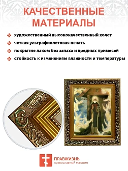 Икона "Видение св. преподобному Сергию Радонежскому" с золочением поталью, 09094-УЛ