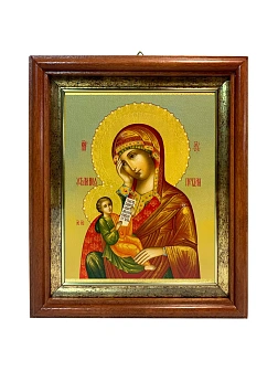 Икона Божией Матери Утоли моя печали в киоте 18х21х4 см 143