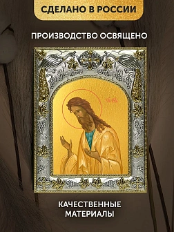 Икона Иоанн Предтеча в ризе, 18х14 см