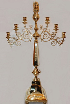 Семисвечник запрестольный с Архангелом