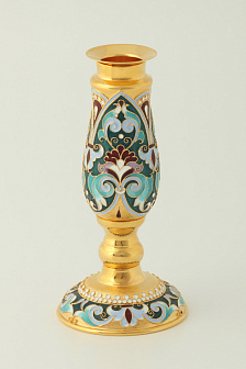 Подсвечник малый №1 / 1 свеча / золочение