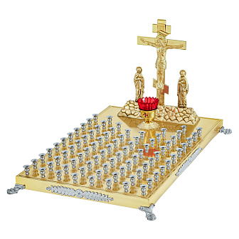 Крышка панихидного стола 82 свечи никелирование