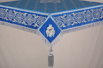 Пелена №06 парча вышивка на бархате 1,3х1,3 (на престол 1,0х1,0)