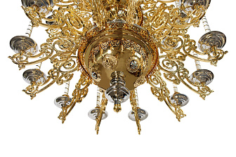 Паникадило 3 яруса 30 свечей комбинированное