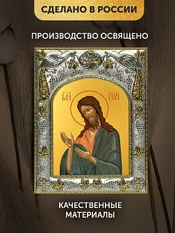 Икона Иоанн Предтеча в ризе, 18х14 см