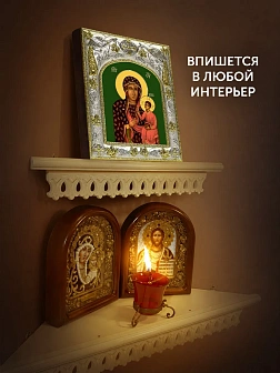 Икона Ченстоховская Божия Матерь в ризе, 18х14 см