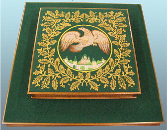 Подиум-кафедра 2-х ярусная с 6-ю ручками и орлецом