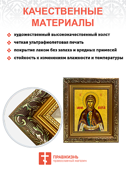 Икона Албазинская Слово Плоть Бысть Божия Матерь на холсте в киоте
