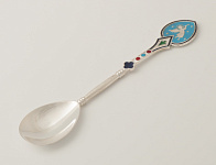 Лжица литьевая малая №6 эмаль серебро (УИН)