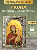 Икона Воспитание Божия Матерь в ризе, 18x24 см