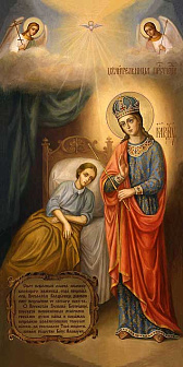 Икона Целительница, авторская технология