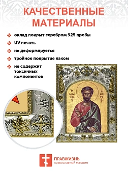 Икона складень Тимофей апостол и Ангел Хранитель 138 Икона складень Тимофей апостол и Ангел Хранитель 138