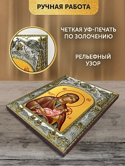 Икона Млекопитательница Божия Матерь в ризе, 18х14 см Икона Млекопитательница Божия Матерь в ризе, 18х14 см