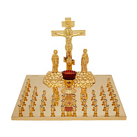 Крышка панихидного стола 44 свечи золоченая