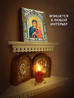 Икона Ченстоховская Божия Матерь в ризе, 18х14 см