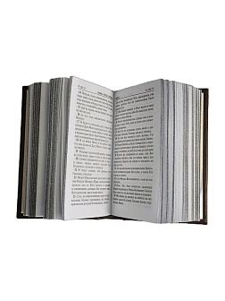 Подарочный набор книг в кожаном переплете: Библия 03.10 и Новый Завет 07.17 темно-коричневый Подарочный набор книг в кожаном переплете: Библия 03.10 и Новый Завет 07.17 темно-коричневый