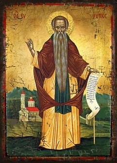 Икона ЕВФИМИЙ Великий, Преподобный (МЕШКОВИНА) Икона ЕВФИМИЙ Великий, Преподобный (МЕШКОВИНА)