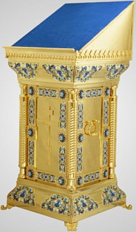 Подставка под икону №4 золочение эмаль камни