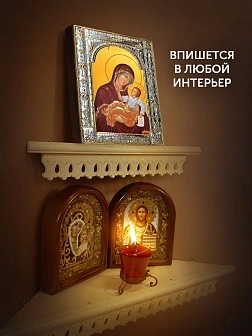 Икона Муромская Божия Матерь в ризе, 18x24 см